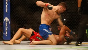 Chris Weidman Dominating Opponent Wallpaper