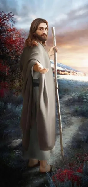 Christ Guiding Jesus Phone Wallpaper