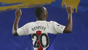 Christian Benteke Facing Backwards Wallpaper