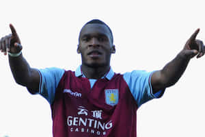 Christian Benteke Scores A Goal Against Stoke City 2013 Wallpaper