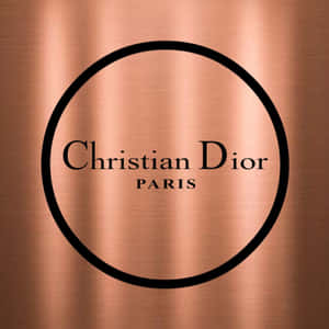 Christian Dior Logo Copper Background Wallpaper