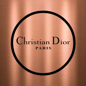 Christian Dior Logo Copper Background Wallpaper
