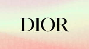 Christian Dior Logo Pastel Background Wallpaper