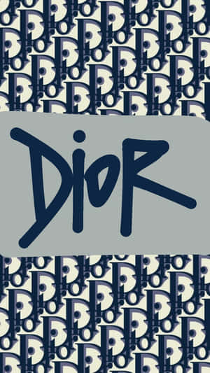 Christian Dior Logo Pattern Wallpaper