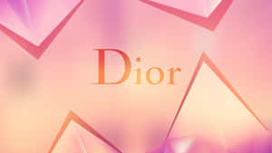 Christian Dior Logo Pink Background Wallpaper