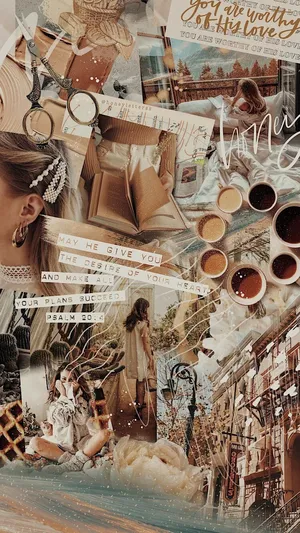 Christian Girl Aesthetic Collage Wallpaper