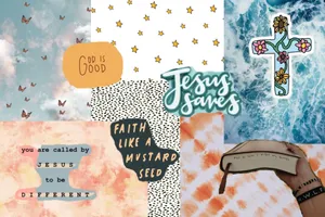 Christian Inspired Collage Aesthetic Wallpaper