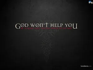 Christian Motivational Quote About God's Power Wallpaper