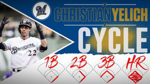 Christian Yelich Cycle Poster Wallpaper