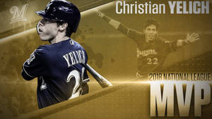 Christian Yelich Mvp Poster Wallpaper