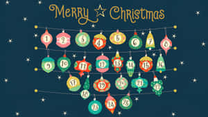 Christmas Advent Calendar Design Wallpaper