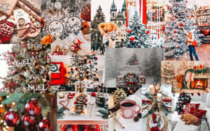 Christmas Aesthetic Collage Wallpaper