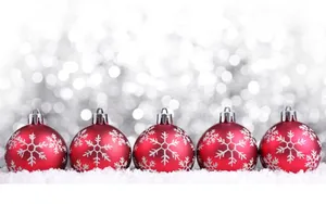 Christmas Balls Background Wallpaper