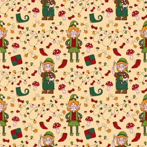 Christmas Elf Holding A Wand Wallpaper