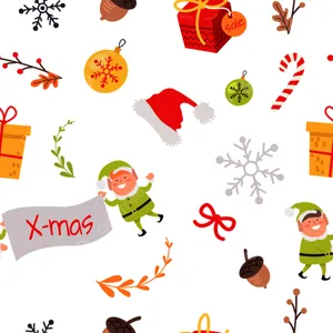 Christmas Elves Working Hard Wallpaper