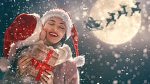 Christmas Hat Joy Wallpaper