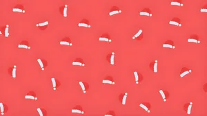 Christmas Hat Pattern Wallpaper