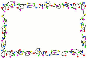 Christmas Lights Border Clipart Wallpaper