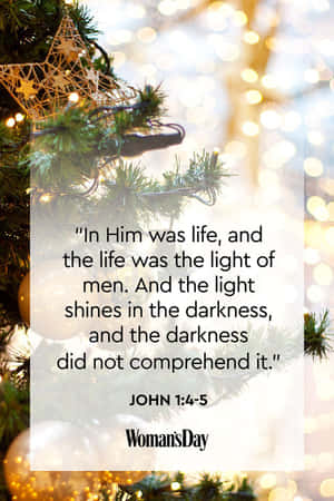 Christmas Scripture Bible Verse Christmas Tree Wallpaper