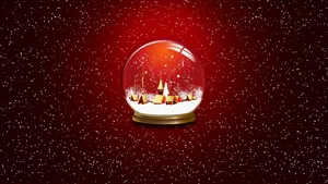 Christmas Snow Globe Magic Wallpaper
