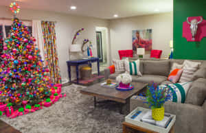 Christmas Spirit Under The Rainbow Wallpaper