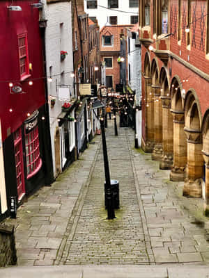 Christmas Steps Bristol U K Wallpaper