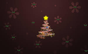 Christmas Themed Snowflakes Wallpaper