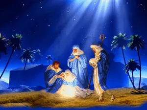 Christmas With Christ Wallpaper