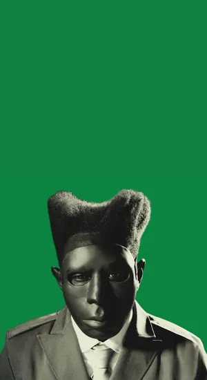 Chromatopia Black And Green Contrast Wallpaper