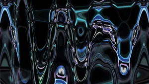 Chrome Liquid Art Wallpaper