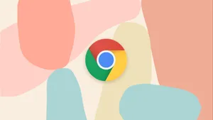 Chrome Logo Abstract Art Wallpaper