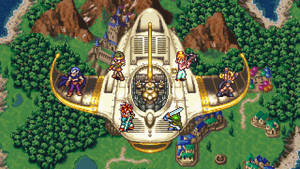 Chrono Trigger Characters On Plane Wallpaper