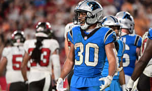 Chuba Hubbard Carolina Panthers Game Wallpaper