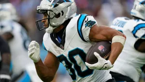 Chuba Hubbard Carolina Panthers Running Back Action Wallpaper
