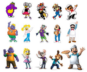 Chuck E Cheese Characters Wallpaper