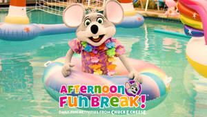 Chuck E Cheese In Swimming Pool Wallpaper