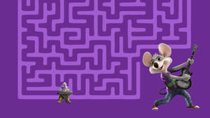 Chuck E Cheese Maze Pattern Wallpaper