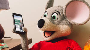 Chuck E Cheese With Cellphone Wallpaper