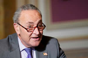 Chuck Schumer Speaking Close Up Wallpaper