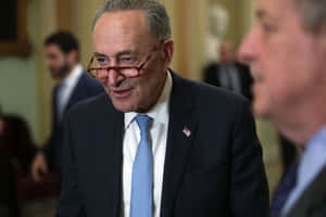 Chuck Schumer Speaking Close Up Wallpaper