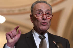 Chuck Schumer Speaking Gesture Wallpaper