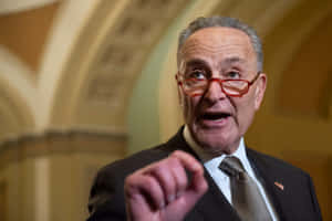 Chuck Schumer Speaking Gesture Wallpaper