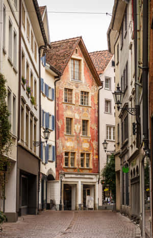 Chur Historic Painted Building Wallpaper