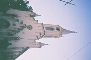 Church Sad Anime Aesthetic Photography Wallpaper