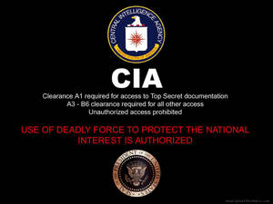 Cia Logo With President Seal Wallpaper