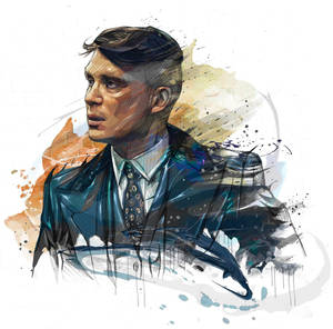 Cillian Murphy Abstract Art Wallpaper