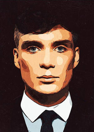 Cillian Murphy Digital Portrait Wallpaper