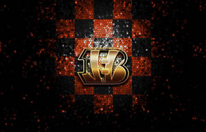 Cincinnati Bengals Checkered Wall Wallpaper