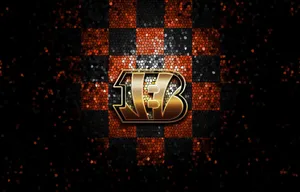 Cincinnati Bengals Checkered Wall Wallpaper