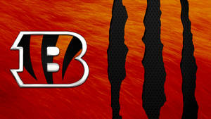 Cincinnati Bengals Logo With Claw Mark Wallpaper